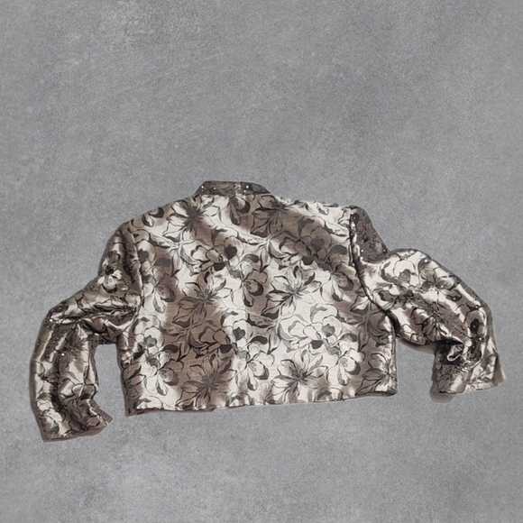 R&M Richards cropped beaded Blazer Size 10 - Picture 5 of 5